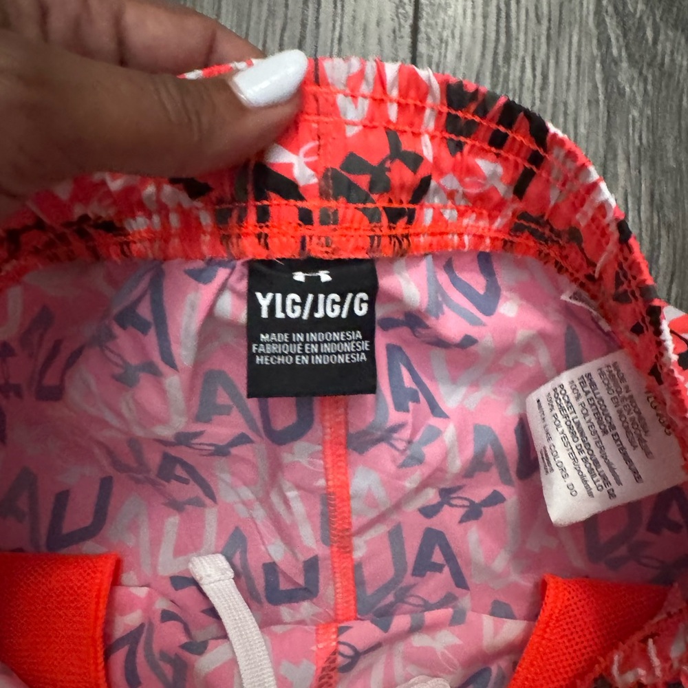 Under Armour Kids Shorts - Red and Pink